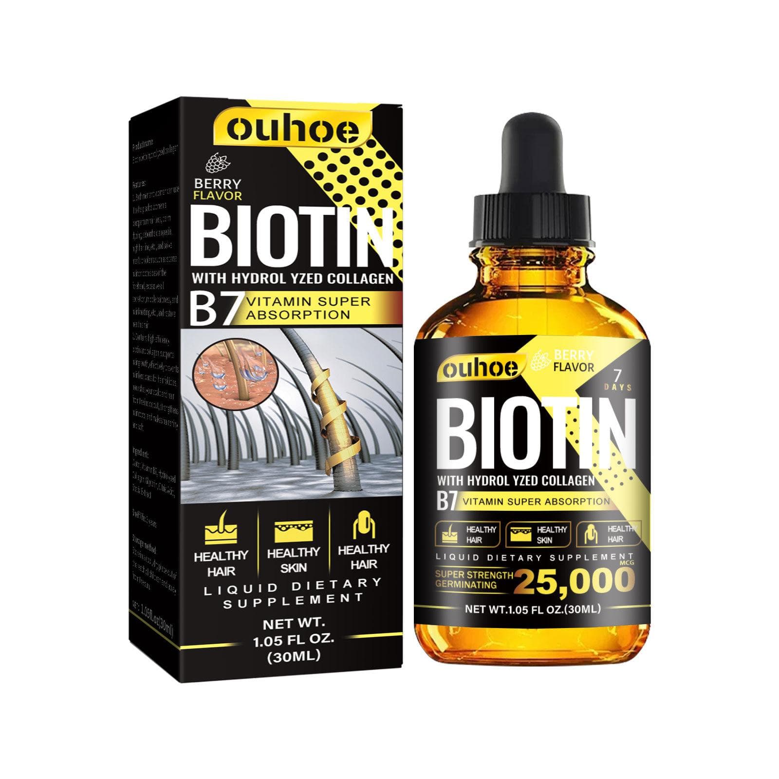 Hair Growth Spray, Anti Hair Loss Essence Oil Product, Rapid Treatment, Prevent Hair Thinning, Drying, Curl Repair 30 ml