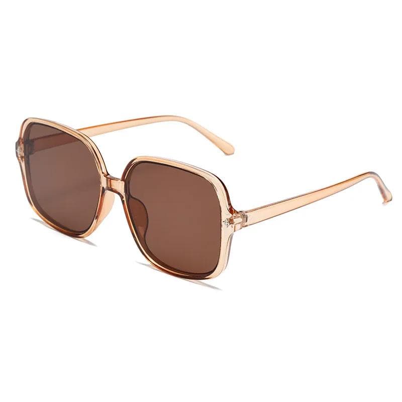 New Large Frame Rice Nail Sunglasses Fashion Women Outdoor Sunshade UV400 Gradient Glasses Oculos De Sol As shown in the figu