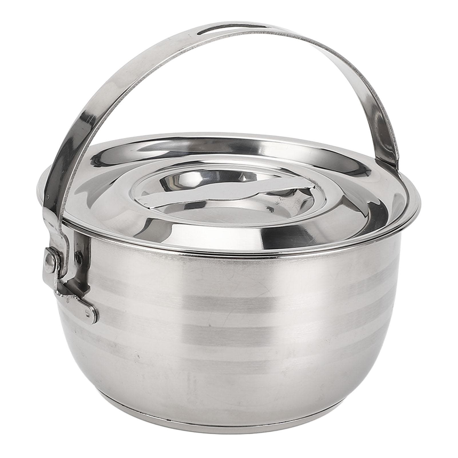 Lard Oil Basin with Lid and Handle Stainless Steel Multifunctional Large Capacity Lard Oil Storage