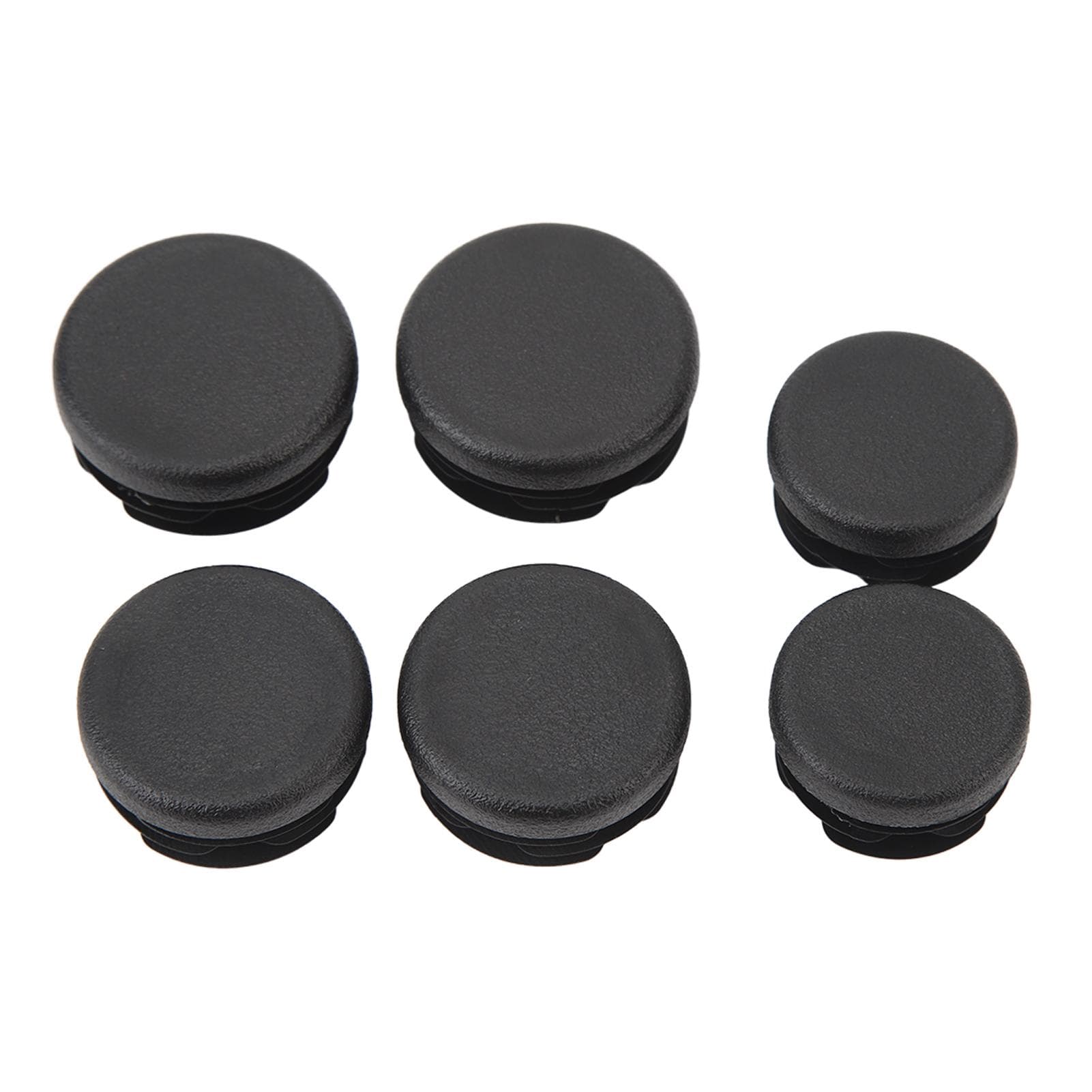 6Pcs Frame Hole Cover Caps Black Dust Resistant Waterproof Rugged Reliable Motorcycle Frame Hole