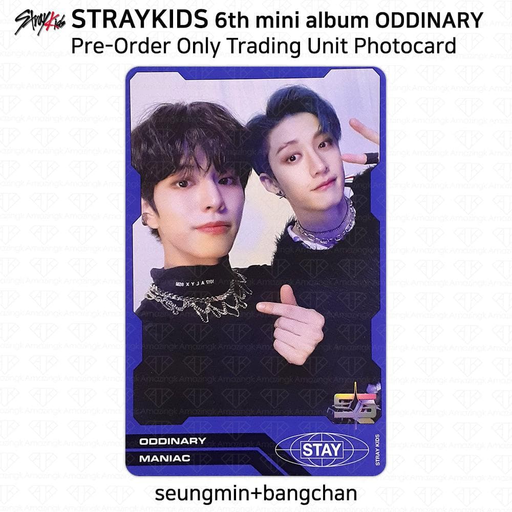 Stray Kids 6th Mini Album Oddinary Trading Unit Photocard Preorder Benefit KPOP Unit #12