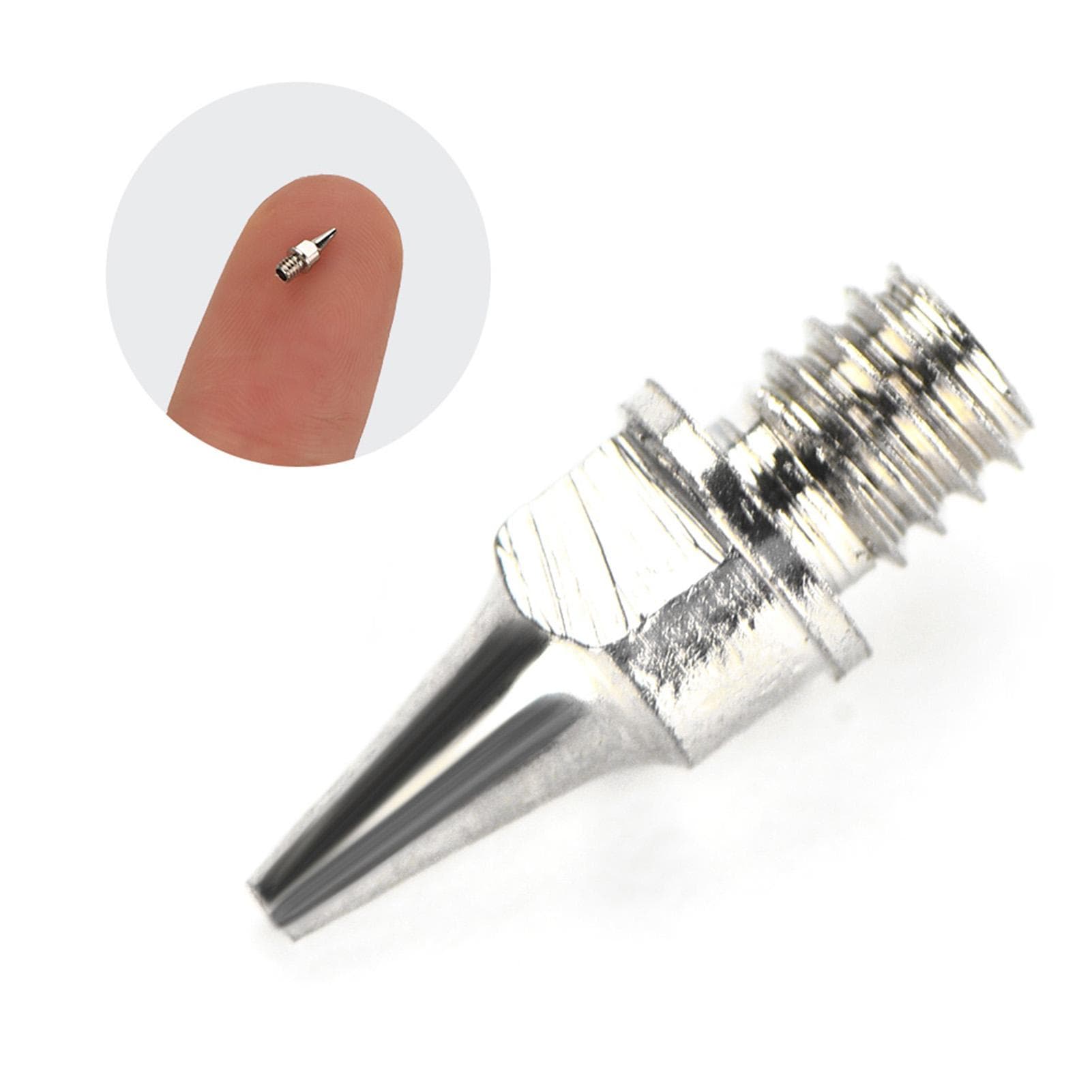 5pcs Airbrush Nozzle Accessories Painting Machine Gravity Feed Part Fluid 0.5mm 0.5mm
