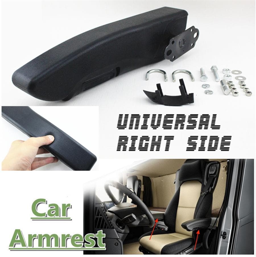 PU Leather Car Truck Armrest Seat Arm Rest Wear-resisting Right Side Universal