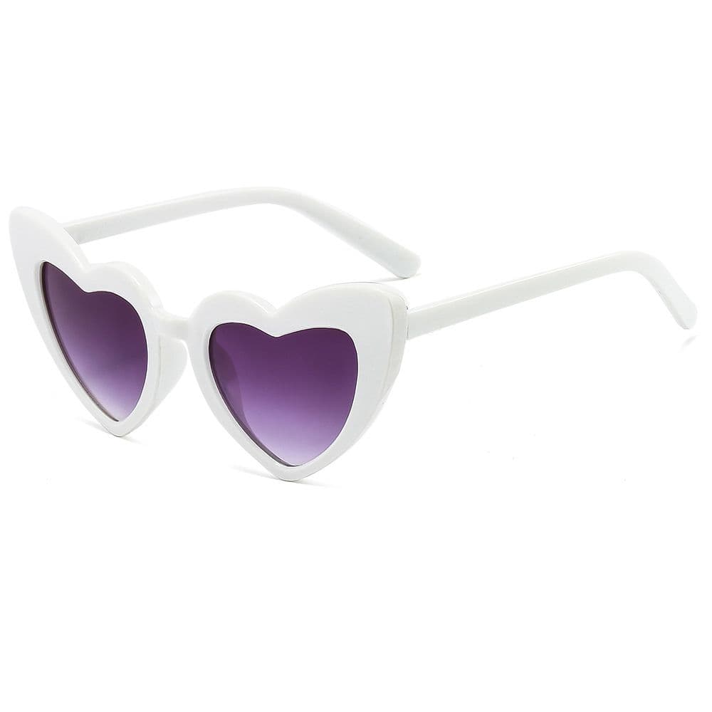 Pink Vintage Heart Sunglasses For Kids Boys Girls 3-9 Years Old Toddler Glasses Stylish UV Protection