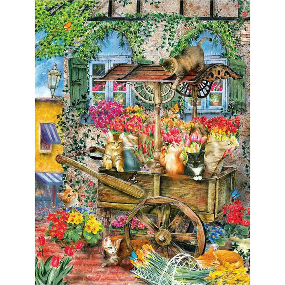 Diamond Painting Cross Stitch Kit Full Square Drill Rhinestone Diamond Embroidery 20X30CM
