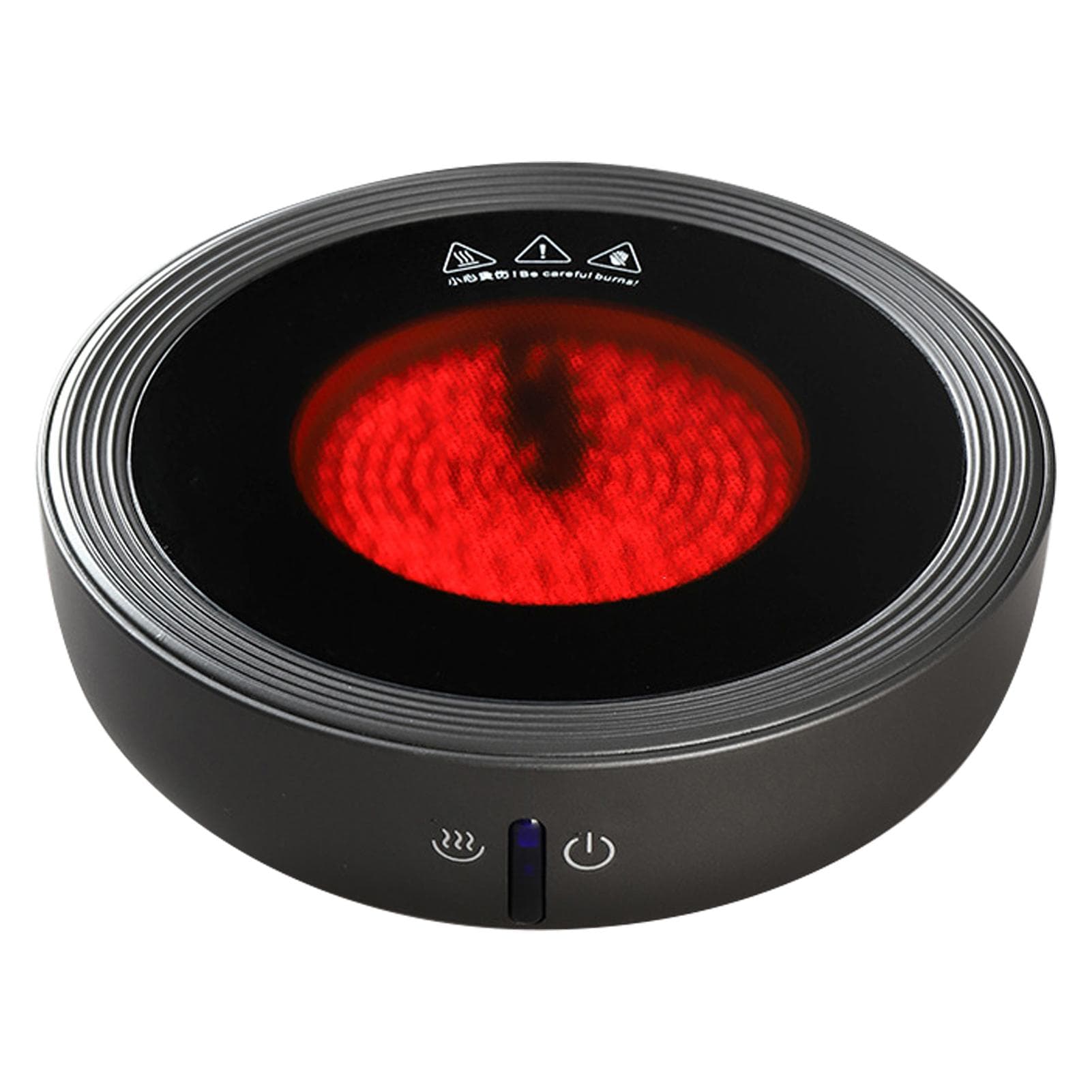 Mini Electric Ceramic Tea Stove Heat Resistant Fast Heating Multifunctional Electric Tea Hot Plate gray