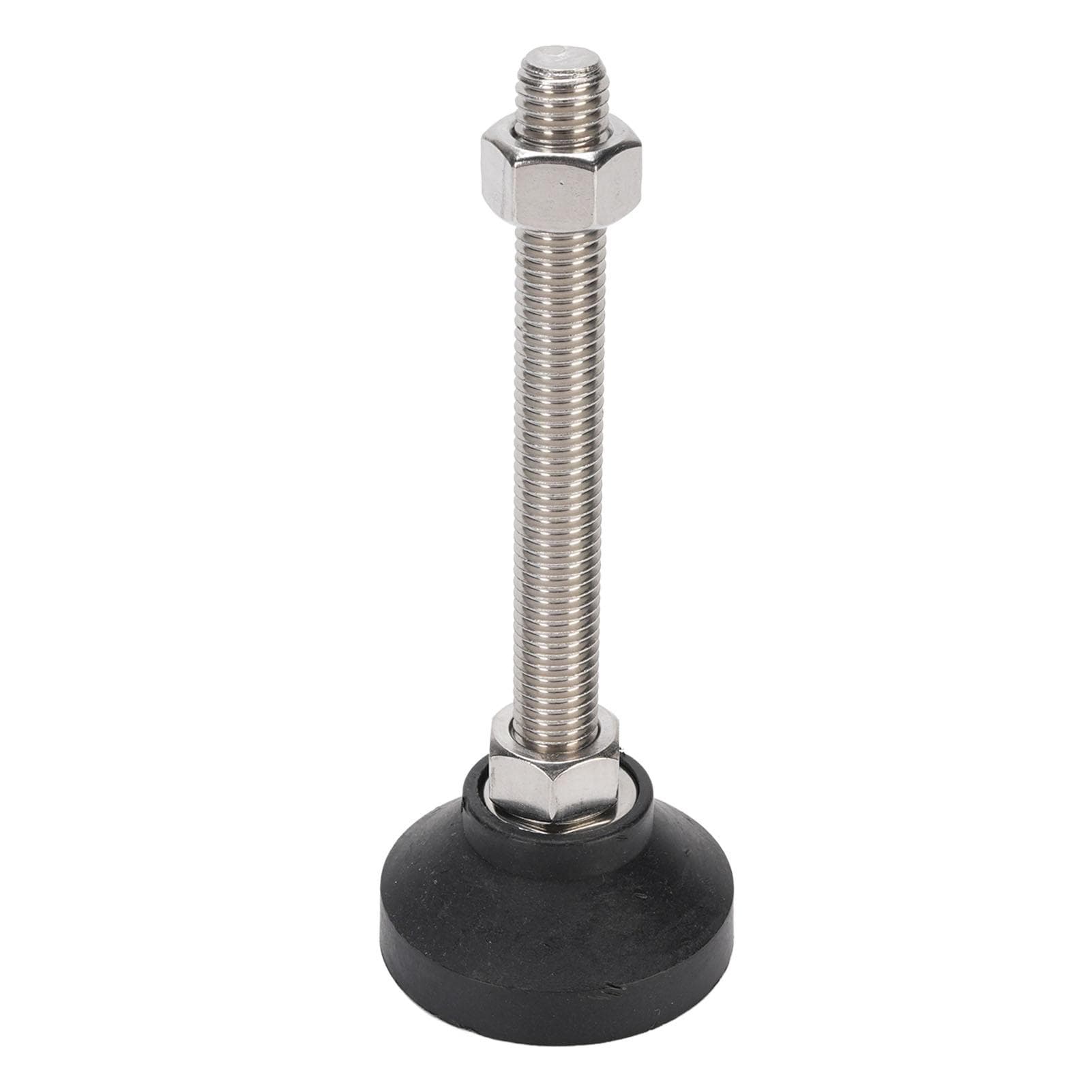 4Pcs D50xM12x100mm Furniture Leveling Feet Non Slip Rubber Round Base Adjustable Feet for Shelves