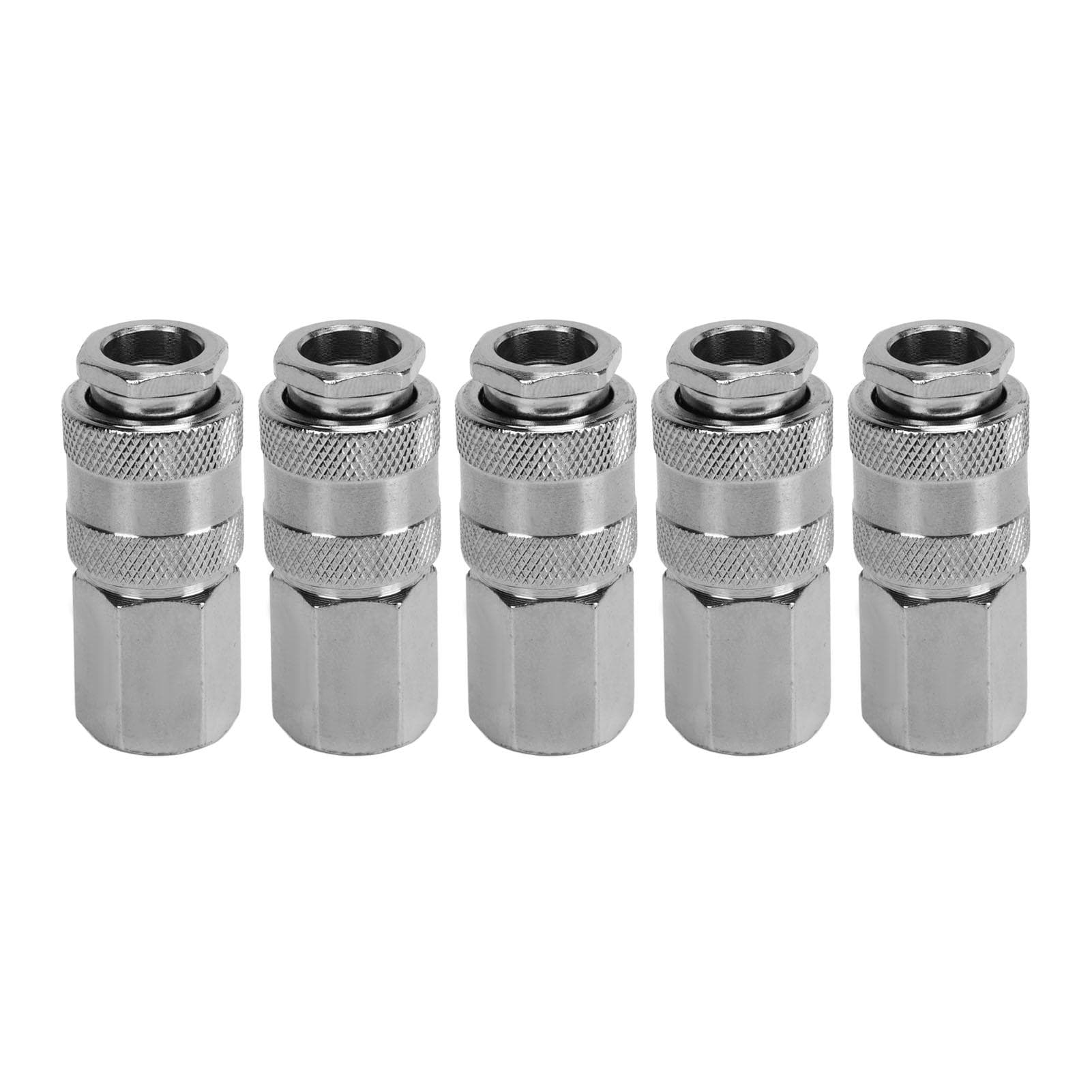 14 Inch NPT Air Tool Coupler 5Pcs Duarable Anti Leakage Long Lasting Female Thread Quick Coupler