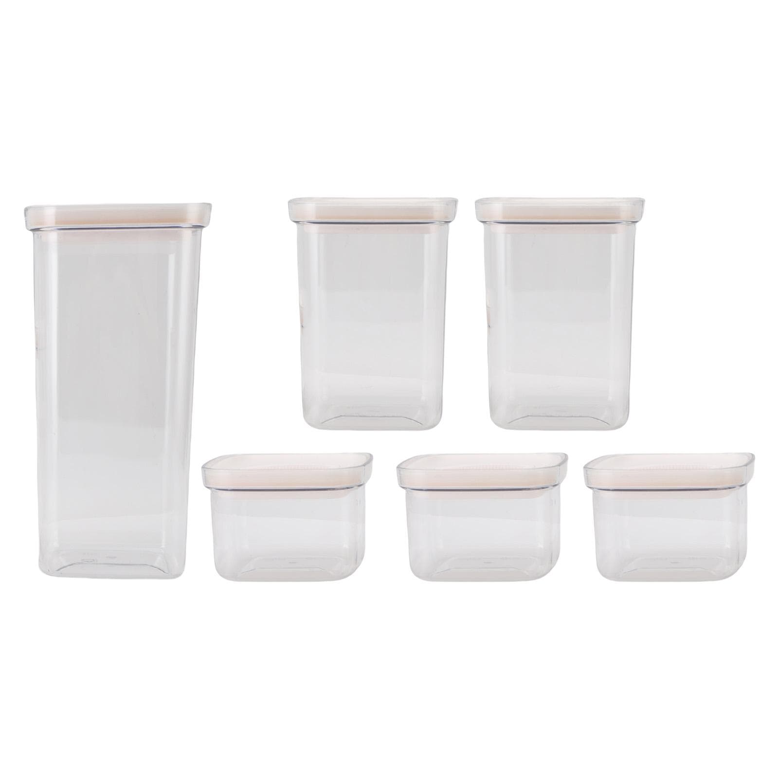Cereal Storage Container Reusable Plastic Transparent Multipurpose Sealed Grain Can for Cereal