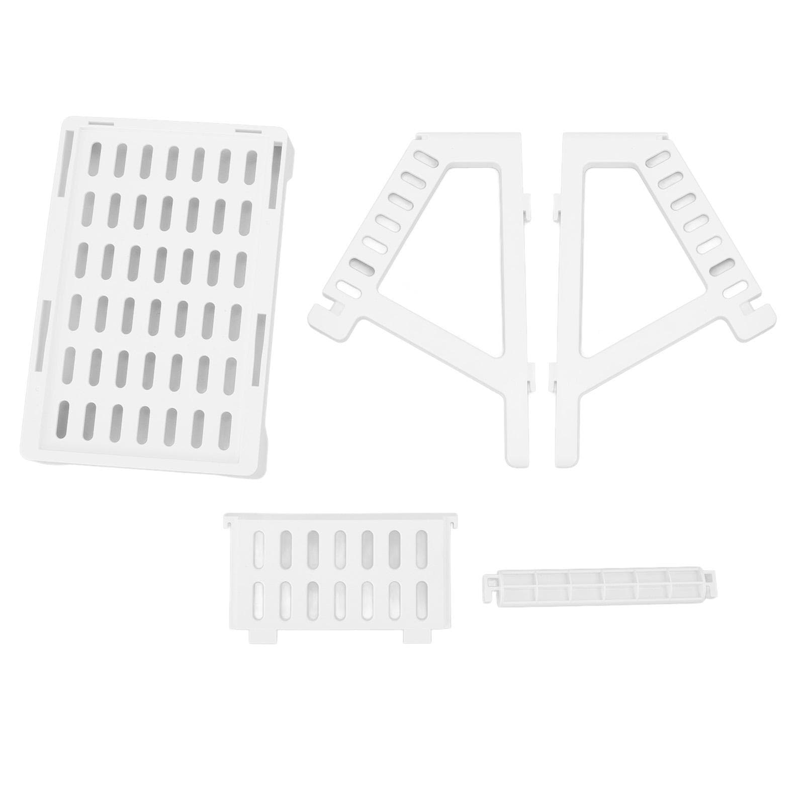 Barcode Printer Stand Save Space Lightweight Convenient Mini Printer Stand for General Labeling white