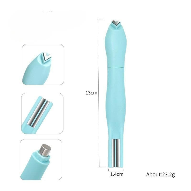 3-In-1 Snake Head Nail Magnet Detachable Cat Eye Gel Polish Tool, Professional & Home Use, Heart-Shaped Design,Cat's Eye Magnetic Nail Tool green