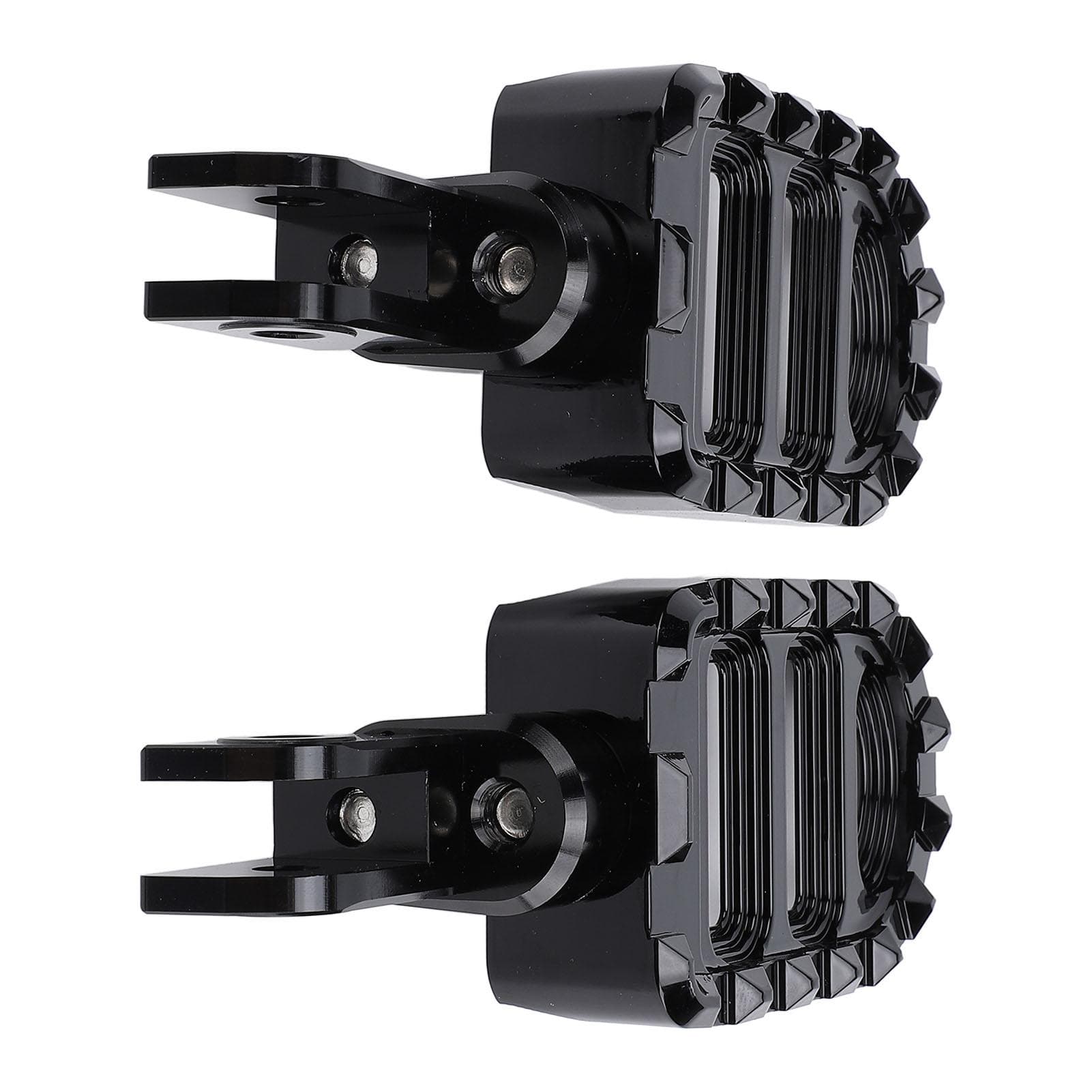 Motorcycle Front Foot Pegs Slip Resistant Adjustable Height Aluminum Alloy Motorbike Footrest Metal