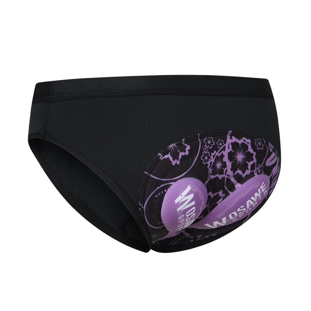 Women Cycling Underwear Gel Padded Bike Shorts MTB Bicycle Briefs Undershorts S black