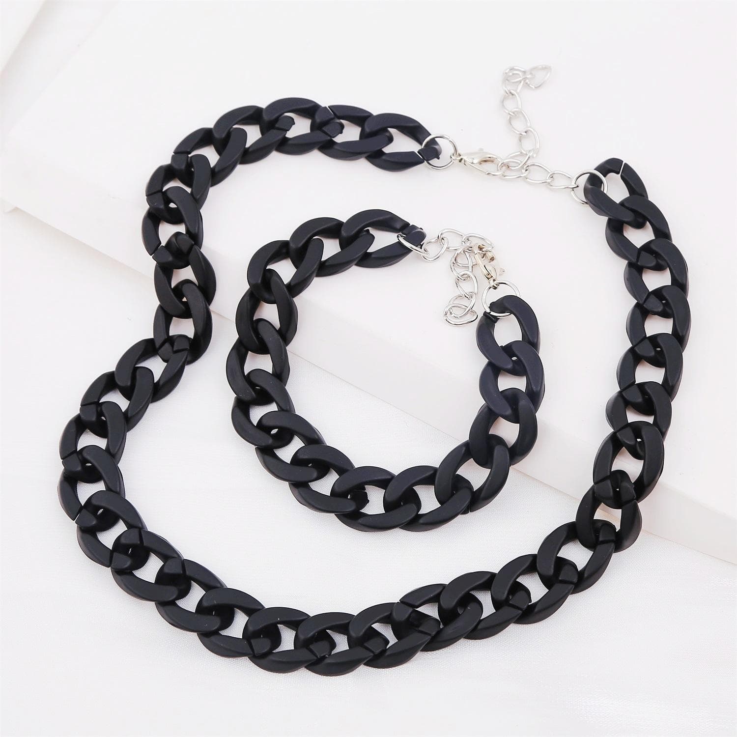 Necklace for Women Necklace Hip Hop Bracelet Necklace Combo Set Hip Hop Necklace Beautiful Elegant Necklace for Her