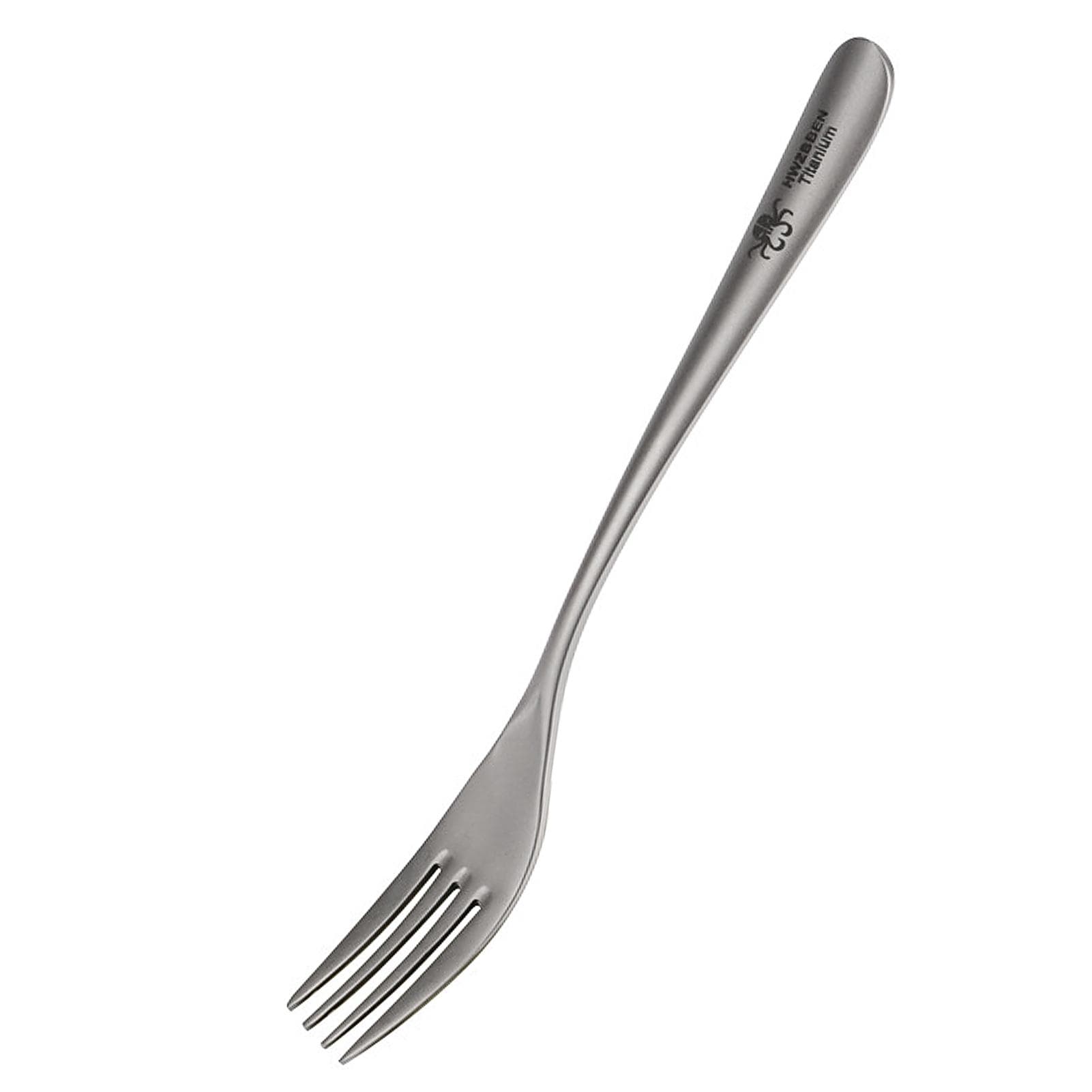 Lightweight Titanium Fork for Home Outdoor Camping Hiking Picnic silver