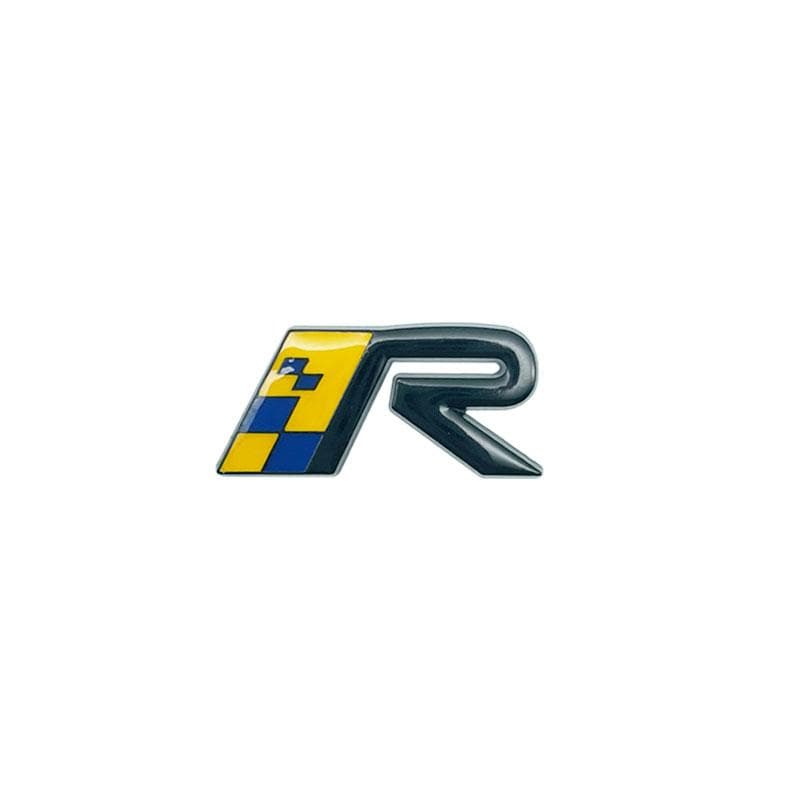 Car 3D Metal R Swedish Flag/R Design/Prancing Moose/AWD Emblem Badge Sticker For S60 S80 S90 XC60 XC90 V40 V50 V60 Decor white