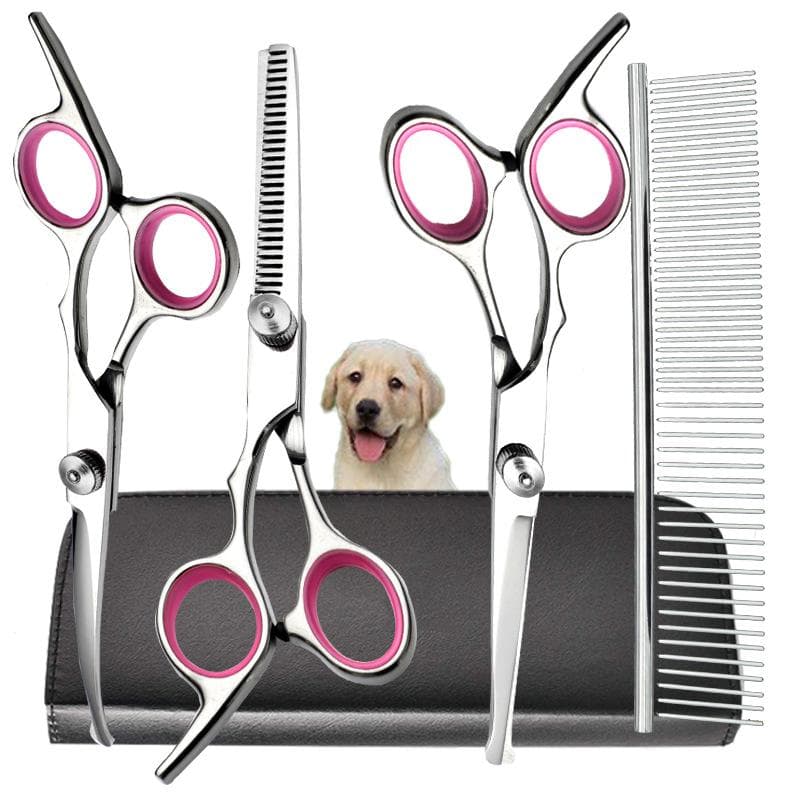 Dog Beauty Scissor Set with Safe Circular Tip, Stainless Steel Professional Dog Beauty Scissor Set