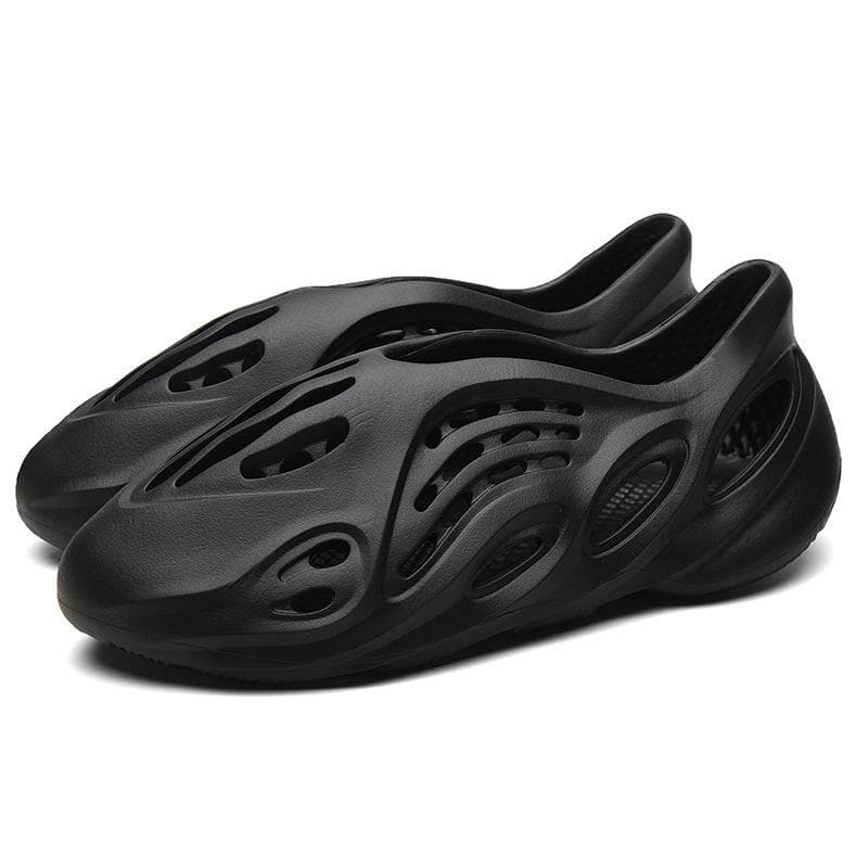 2021 Summer Couple's Large Size Beach Sandals & Slippers for Men and Women 37 black