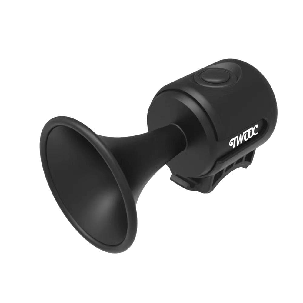 TWOOC Electric Bike Bell 120dB Mini Bicycle Horn Battery Powered Waterproof for MTB Mountain Bike black