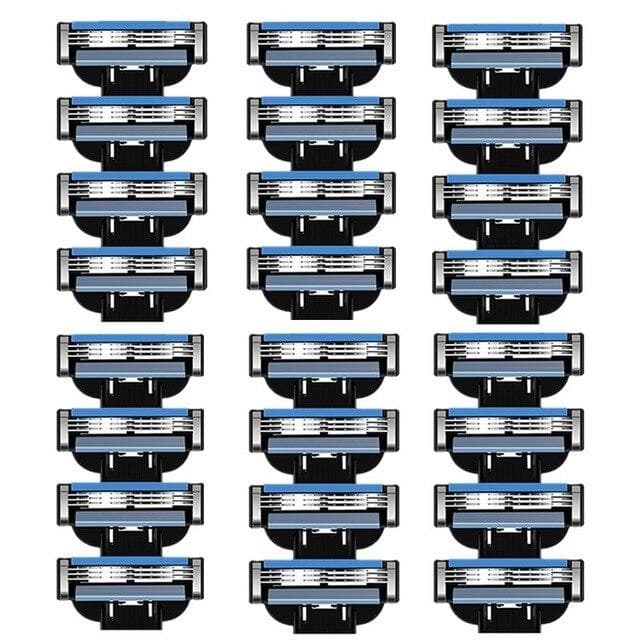 New Shaving Razor Blades For Gillet te Mach 3 Turbo Sensitive Holder Face Shaver Cassettes Shave Beard Case Shavette Tools For Men 24 blade