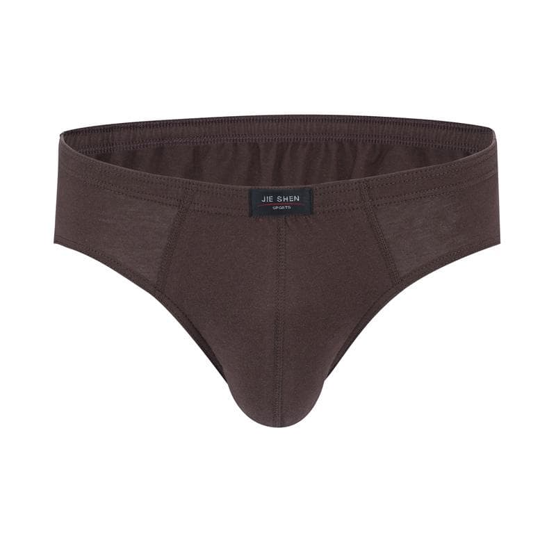 100% Cotton Mens Briefs Plus Size Men Underwear Panties Men's Breathable Panties XL coffee