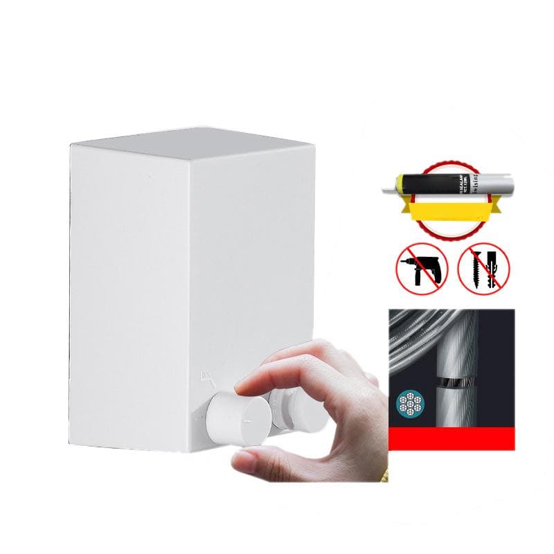 Retractable Clothesline Wall Mounted Dual Installation Single Wire Thickened Retracting Laundry
