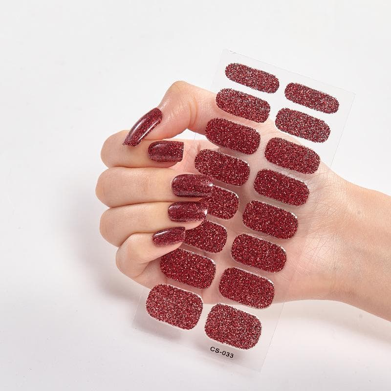2025 New No Glue Gel Nail Stickers Waterproof Matte Press On Nails for Women