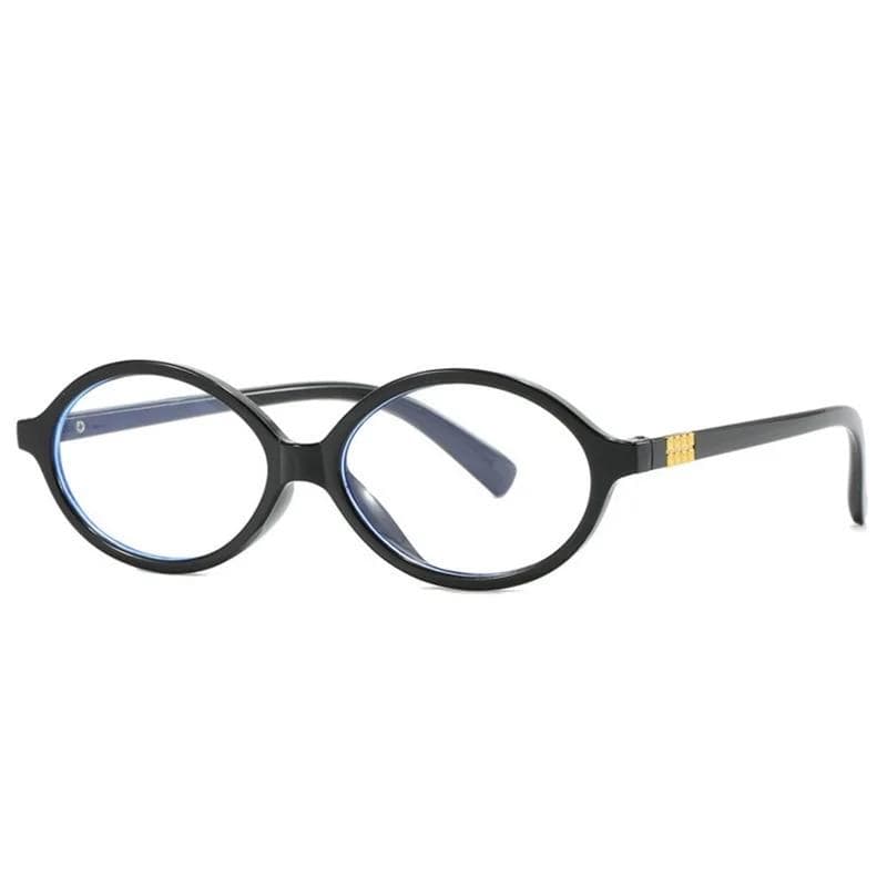 Vintage Small Oval Leopard Frame Glasses Anti-Blue Light Korean Fashion Students Women Trendy Glasses Retro UV400 Sunglasses