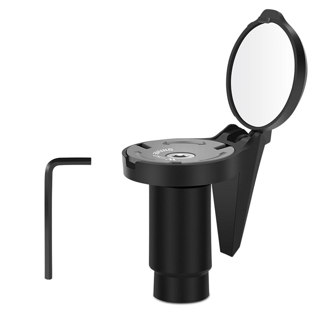 Bicycle Handlebar Plug Rearview Mirror Adjustable Bicycle Handlebar Mirror Bike Rearview Mirror black