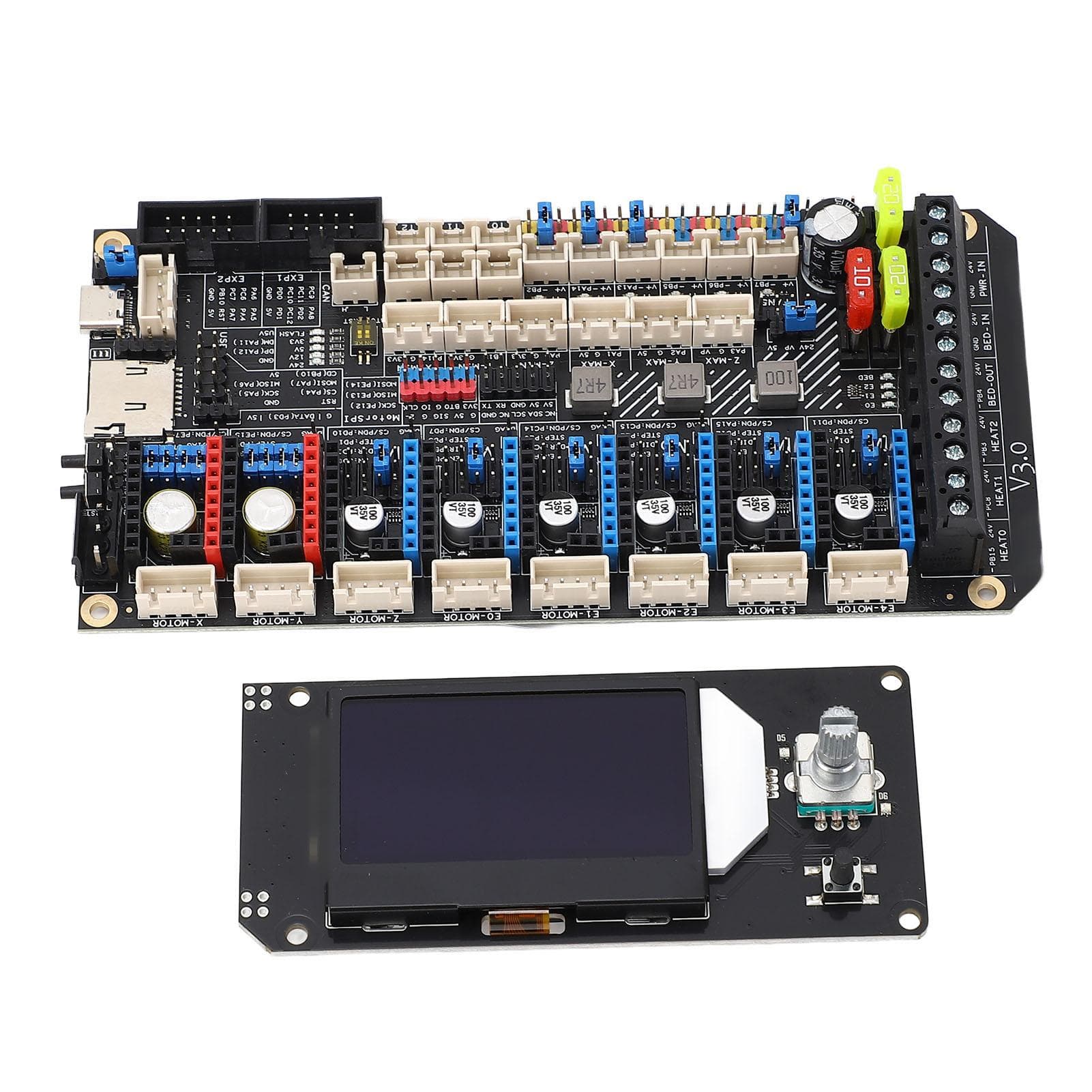 3D Printer Motherboard for Spider V3.0 8 TMC Drivers 8 PWM Fans Uart SPI 3D Printer Part Set for