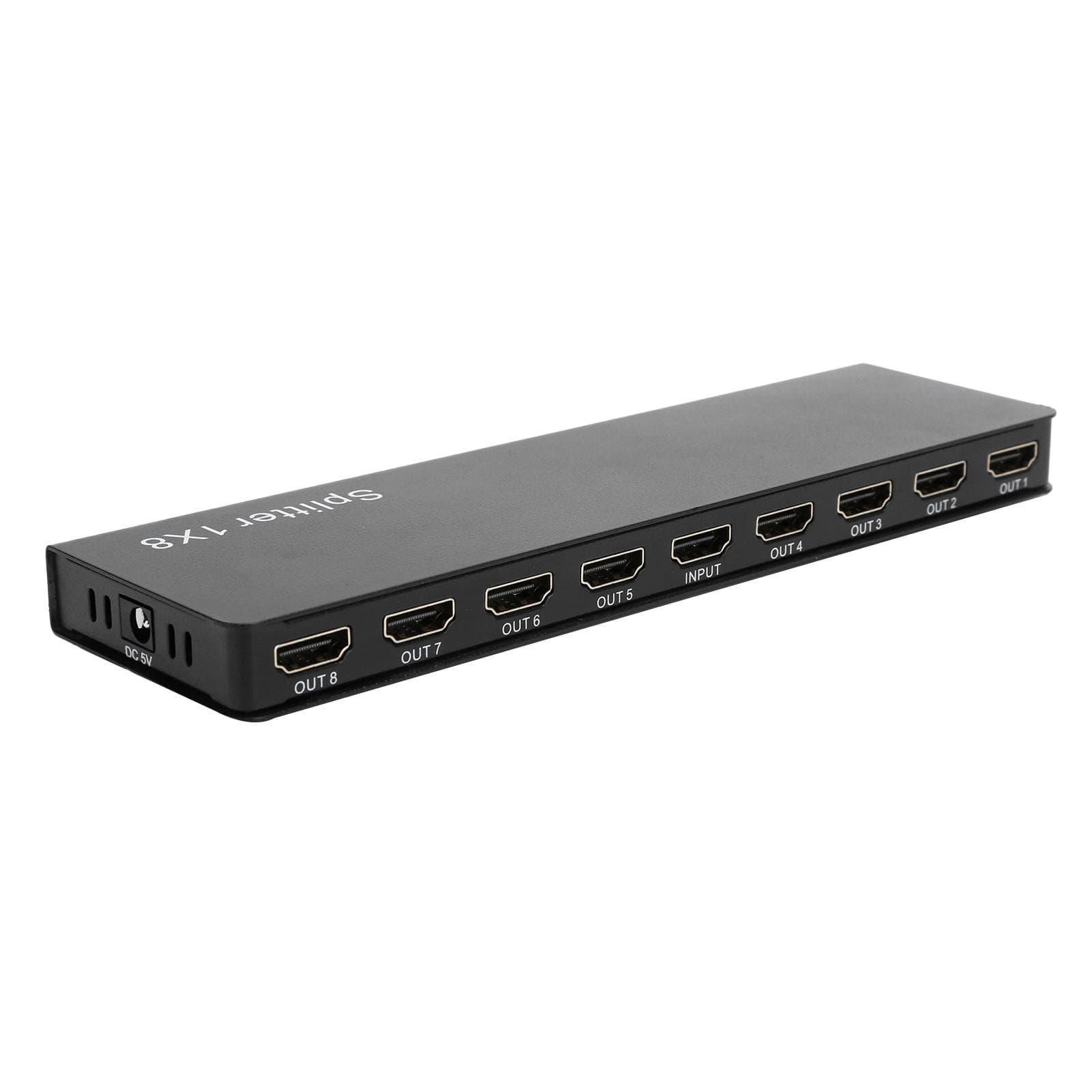 100‑240V F118 8 Ports 1 In 8 Out HDMI 1.4 Splitter o Video 1080P Distributor Prise AU US Plug