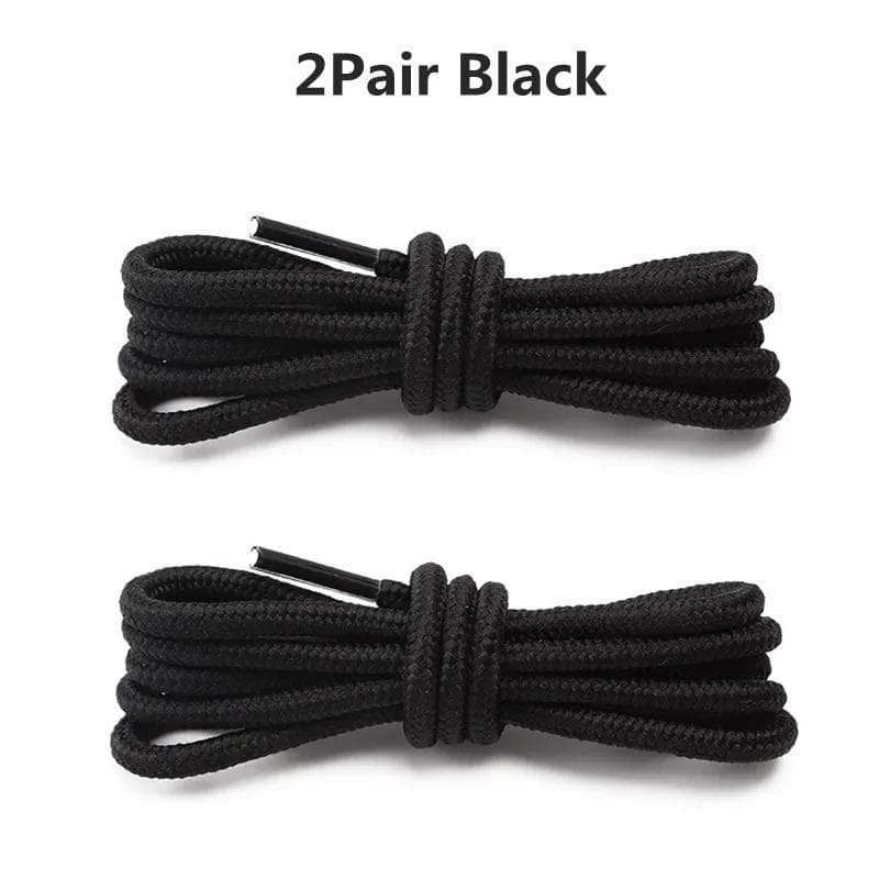 1 Pair/2 Pairs Round Solid Color Durable Shoe Laces Sneakers Elastic Shoe Laces Casual Shoe Laces 70/90/120/150cm 20 Colors 120cm