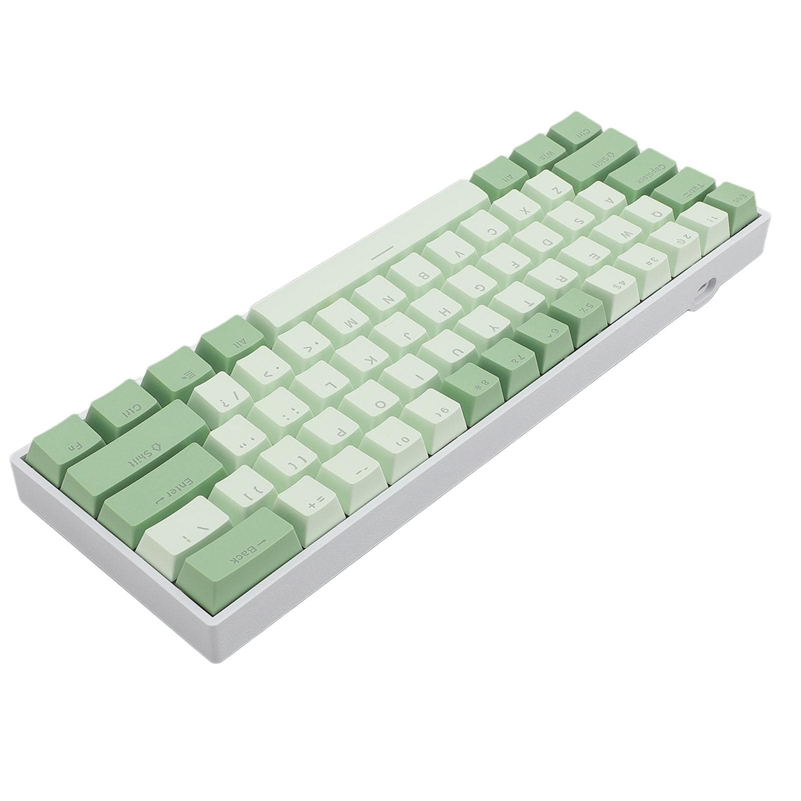 61 Key Mechanical Keyboard 60percent Hot Swappable Red Switch 3 Mode 2.4G Bluetooth Wireless Wired RGB