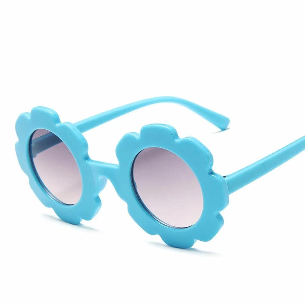 Kids Round Sunglasses Sunflower Design UV400 Protection Cute and Stylish for Boys Girls As Picture