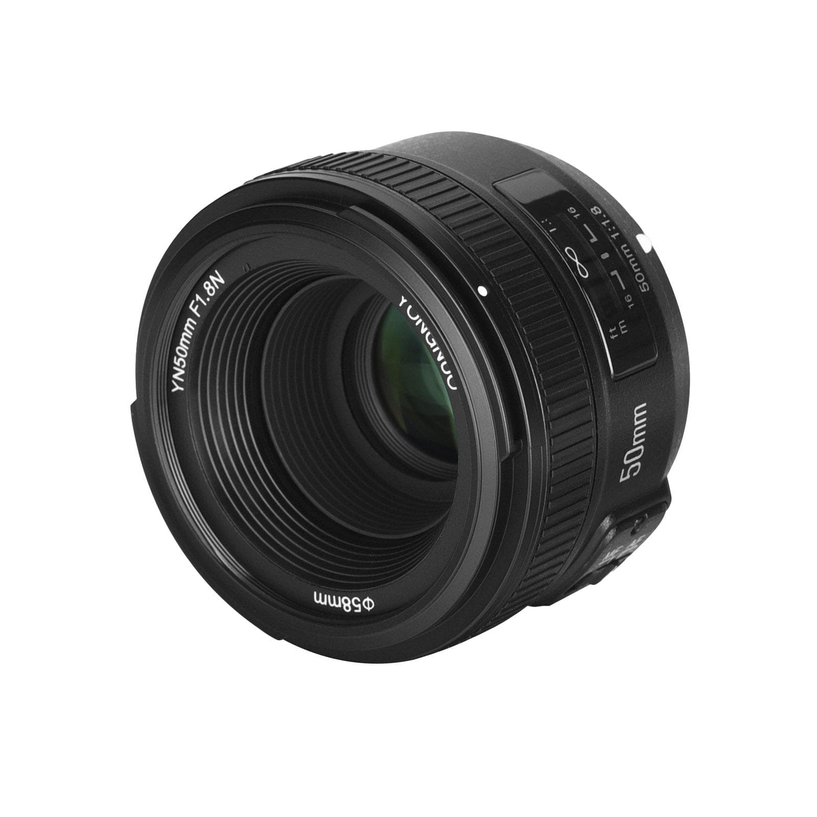 YONGNUO YN50mm F1.8 AF Lens 1:1.8 Standard Prime Lens Large Aperture Auto/Manual Focus for Nikon black