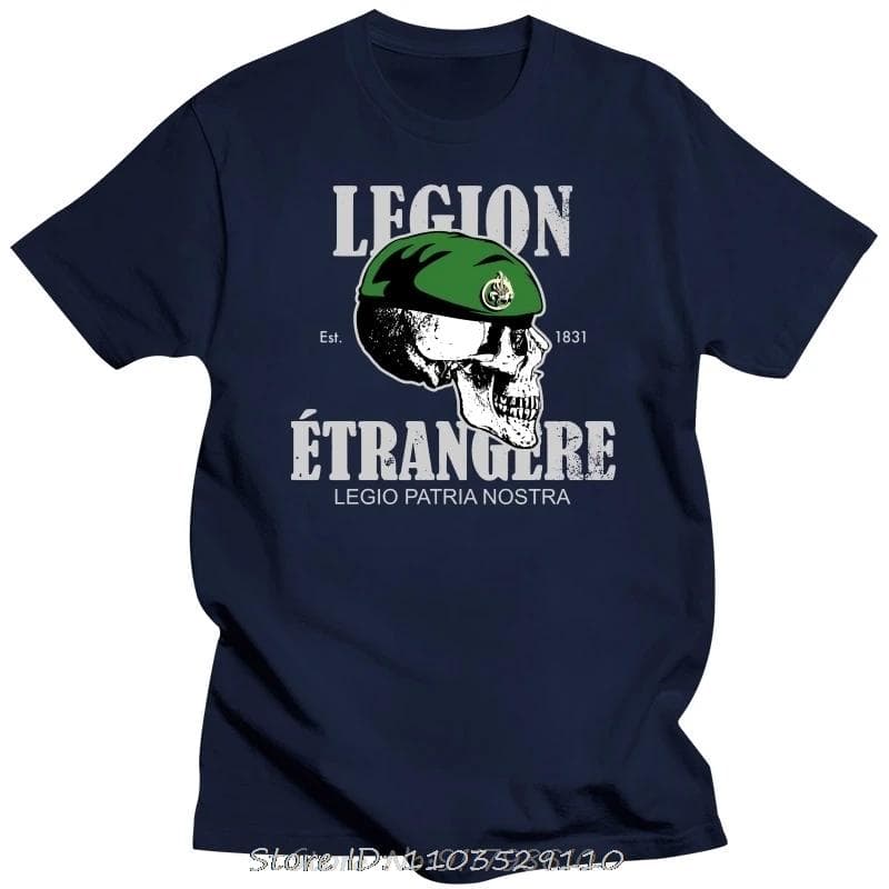 Men France Apedes Legio Patria Nostra T Shirt French Foreign Legion Cotton Clothing Tshirt Streetwear Tees Birthday Gift T-Shirt L beige