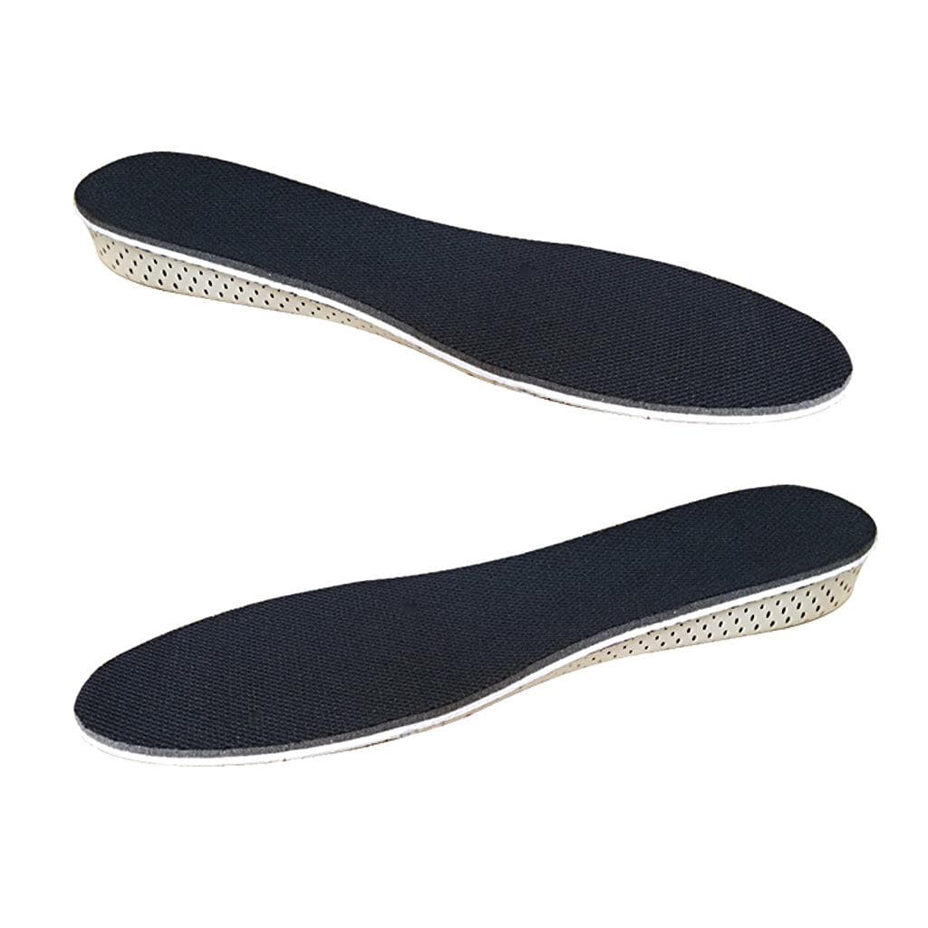 2-5cm Memory Foam Insoles for Shoes Men Height Increase Templates Breathable Sweat-absorbent Insoles for Feet Running Accessorie 3cm height black