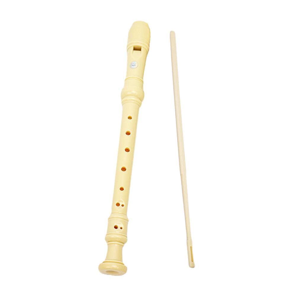 8-Hole Soprano Recorder Instrument High Pitched C-Tone Flute Soprano Recorder Clarinet with white