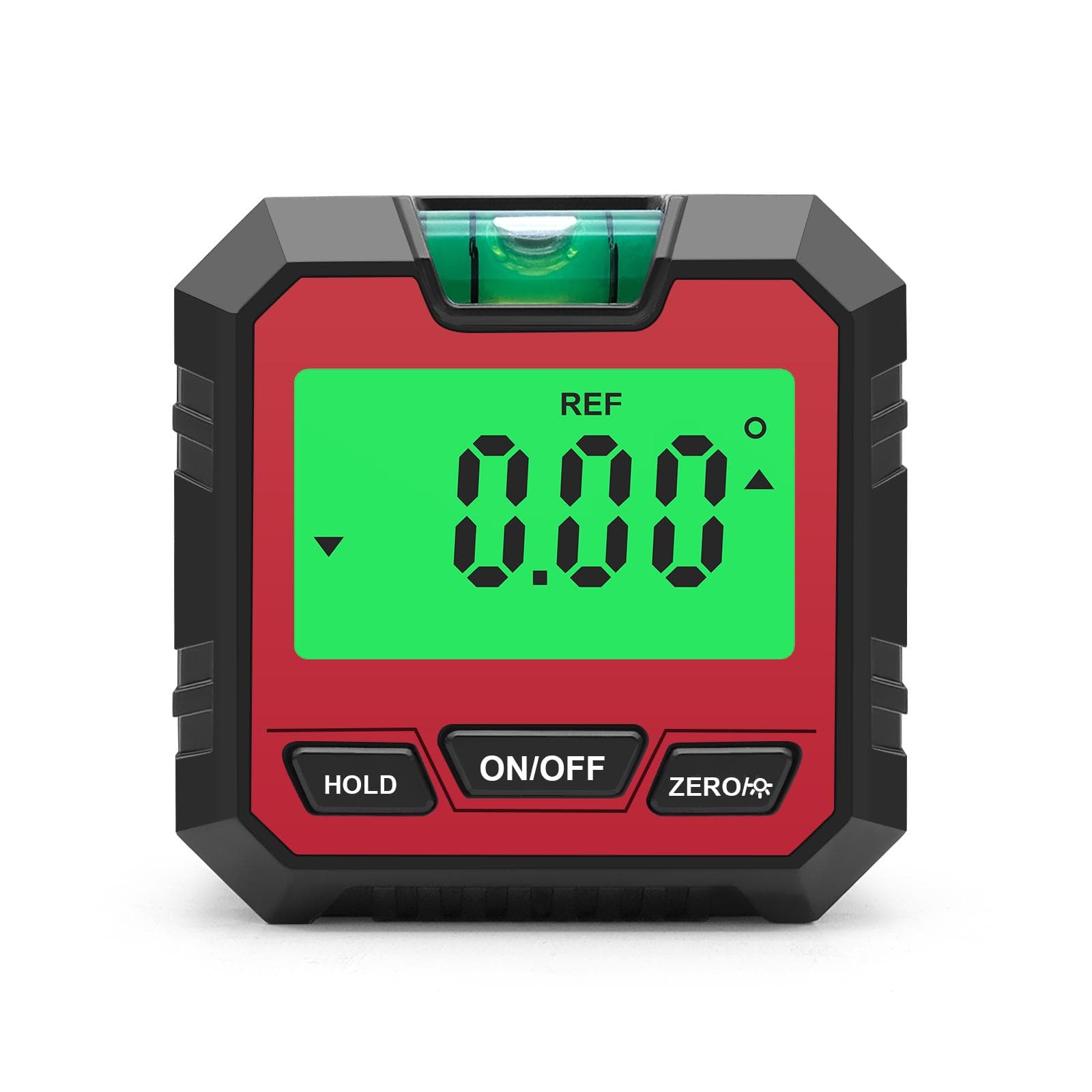 Mini Digital Inclinometer Protractor/Inclinometer/Level 3 IN 1 Angle Finder Angle Meter/Bevel with batteries red