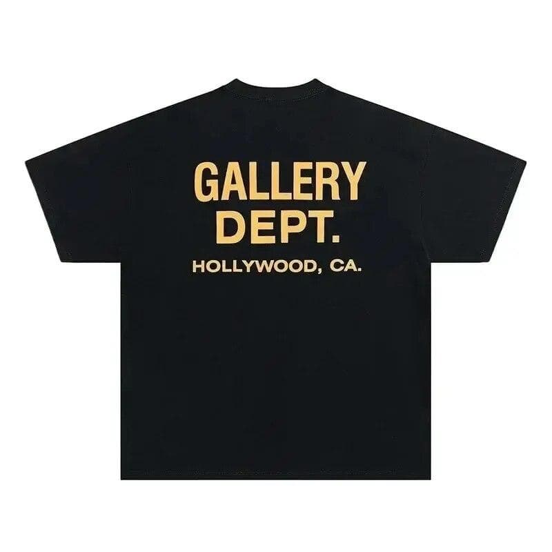 Fashion Letter Print T-Shirt Vintage High Street Gallery Department Print Shirt Casual O-Neck T-Shirt Summer Brand Cotton Top L