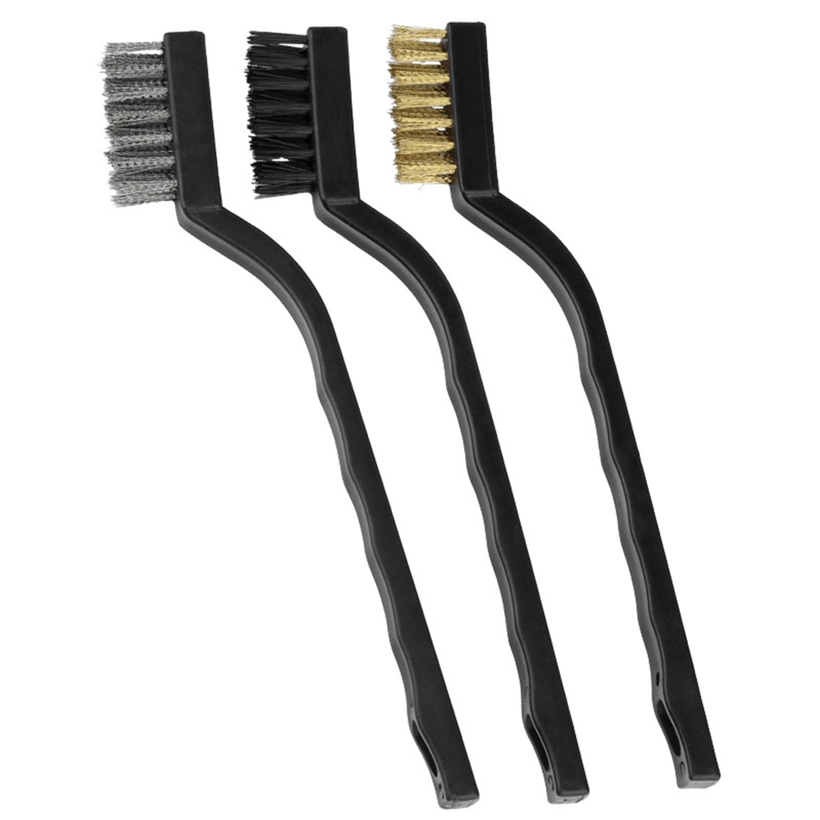 Steel Wire Brush Aquarium Algae Cleaning Brush Nylon Brush Aquarium Cleaner Fish Tank Stain Cleaning Tools Accessories 3pcs/pack