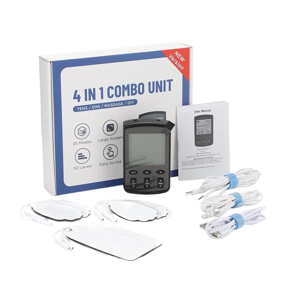 25-Mode TENS Pulse Physiotherapy Machine Full Body Back Massager 30-level Muscle Electrostimulator Relaxation Treatment Health CHINA