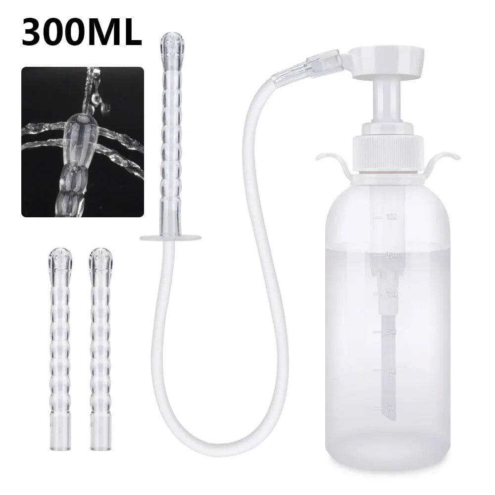 300/600ML Irrigator Cleanser Feminine Hygiene Cleanser Bottle Reusable Handheld Cleaning Syringe Feminine Cleanser CN