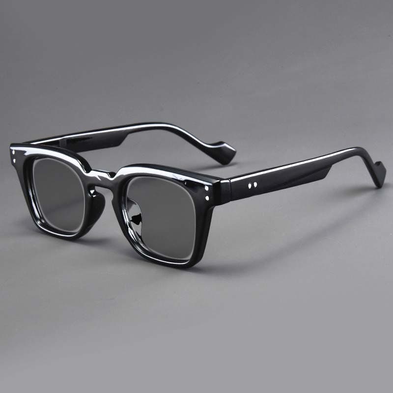 Retro HD Thick Frame Square Sunglasses Women Myopia UV400 Sunscreen Outdoor Neutral Black High Quality -4.0