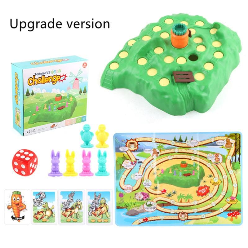 Tortoise Hare Off-road Race Toys Tabletop Parent-child Interactive Game Guard Carrot Competition 335-18 286g