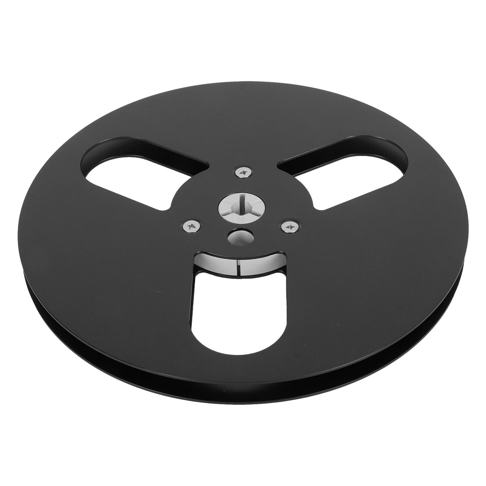 14 7 Inch Empty Tape Reel Aluminum Alloy Wind Resistance 3 Holes Open Reel Sound Takeup Reel for black