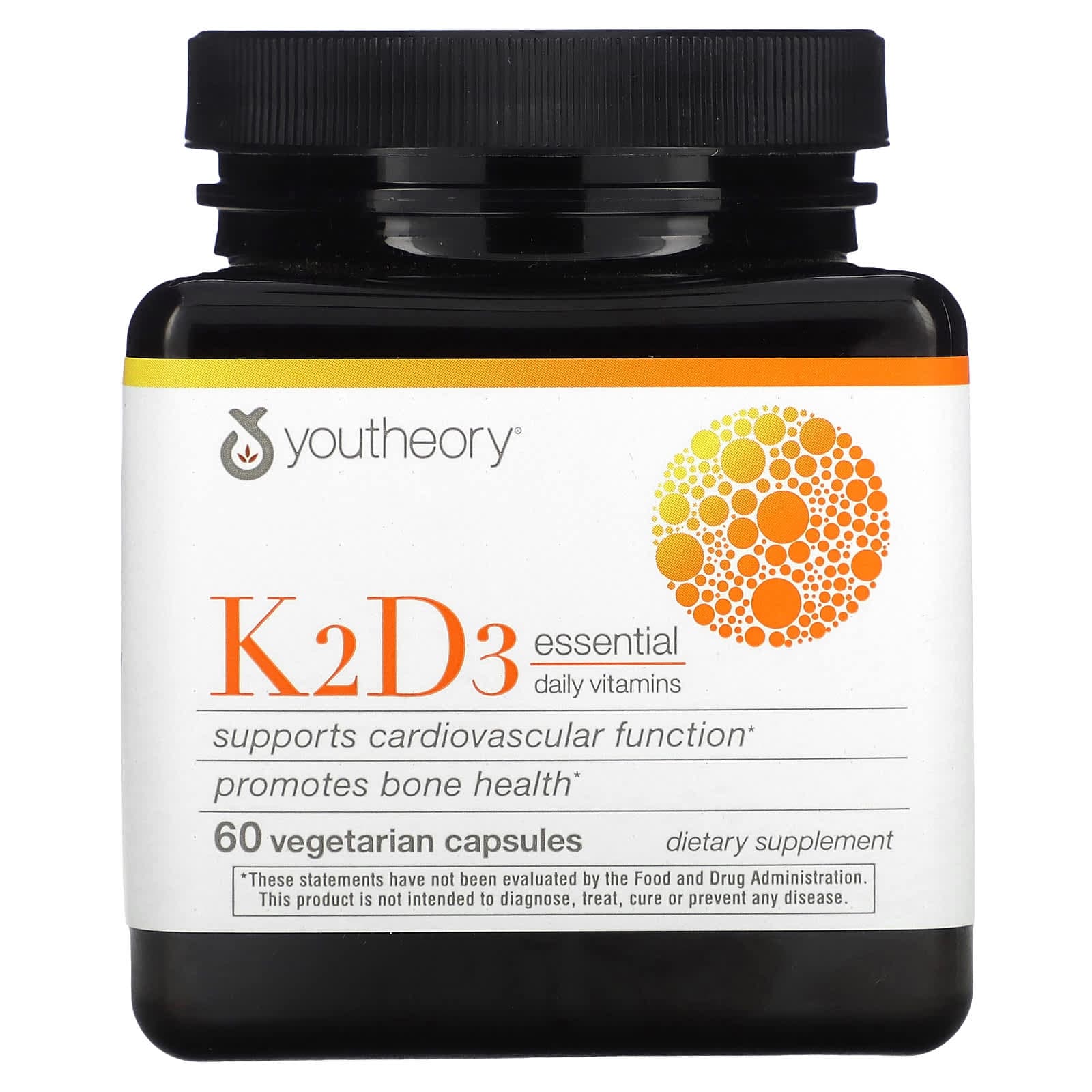Youtheory, K2D3 essential daily vitamin, 60 veggie capsules