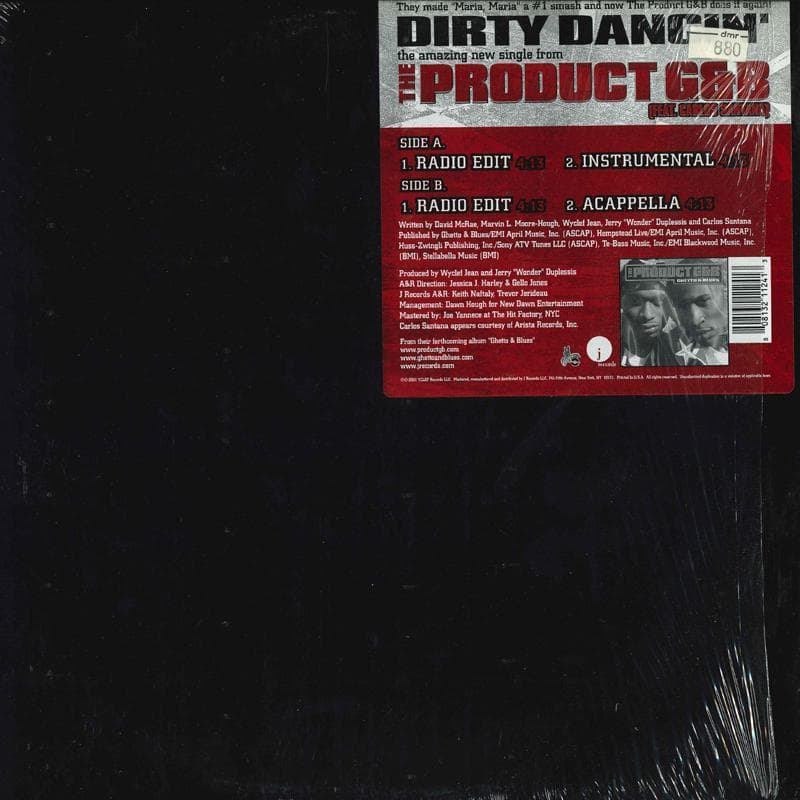 12inch Record PRODUCT G&B - Dirty Dancin' 80813211241 J 2001 US Rap & Hip-Hop/R&B Used