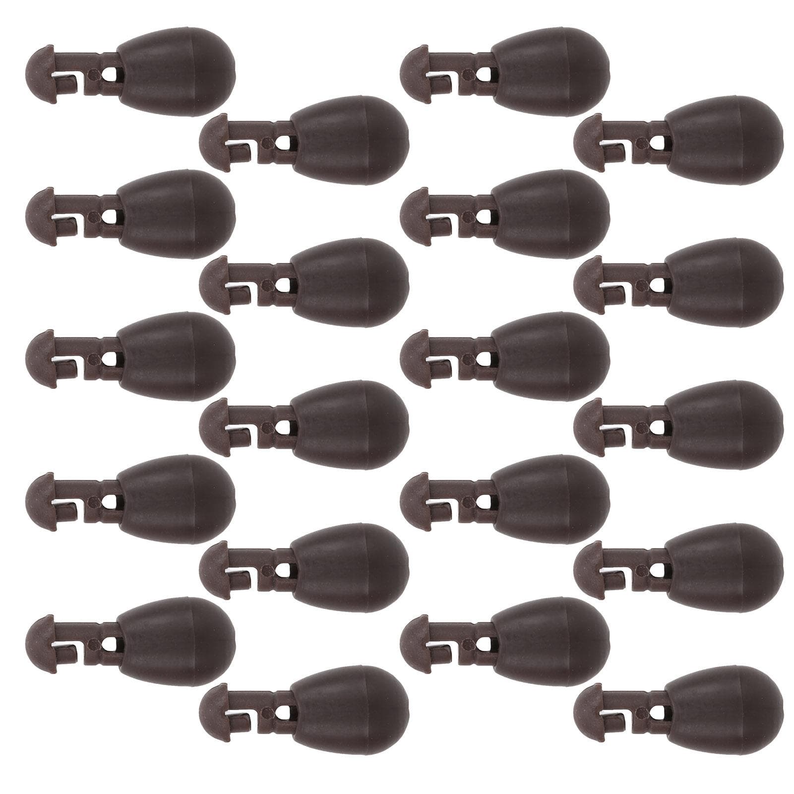 ABS Beads Carp Match Stopper Fishing Connector Beads for Hook Links Fishing AccessoryBrown Large
