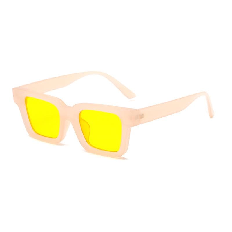 New Fashion Square Sunglasses Minimalist Design HD Lenses UV Protection Sunvisor Goggles for Men Women Transparent